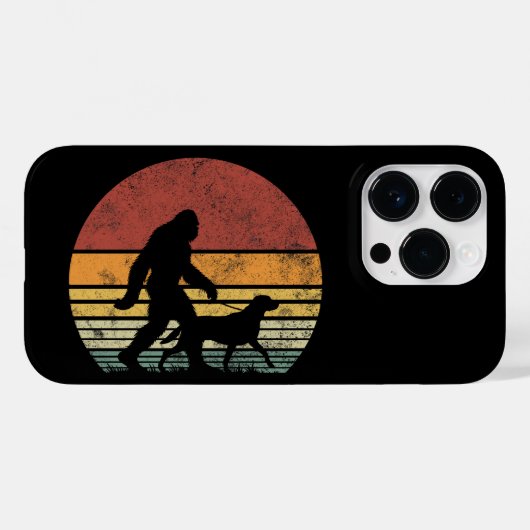 Bigfoot Walking Labrador Retriever Dog Case-Mate iPhone Case (Achterkant (horizontaal))