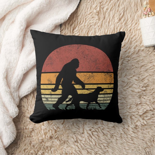 Bigfoot Walking Labrador Retriever Dog  Kussen (Deken)