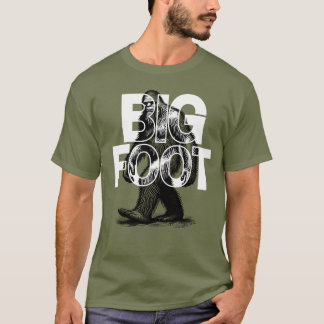 Bigfoot Walking - Monochrome  Cryptid T-shirt