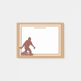 Bigfoot Walking Sasquatch Fun Bigfooter Opmerkinge Post-it® Notes