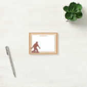 Bigfoot Walking Sasquatch Fun Bigfooter Opmerkinge Post-it® Notes (Kantoor)