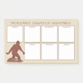 Bigfoot Walking Sasquatch Funny Sightings Post-it® Notes (Voorkant)