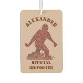 Bigfoot Walking Sasquatch Zoete Ruikende Squatch Luchtverfrisser (Achterkant)