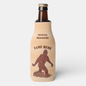 Bigfoot Walking Squatch Cool Officiële Bigfooter Flesjeskoeler (Fles Voorkant)
