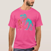 Bigfoot Walking The Dinosaur Sasquatch Walk naar R T-shirt (Voorkant)
