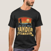Bigfoot Wandelaar Retro Kampeerdesign T-shirt (Voorkant)