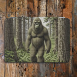 Bigfoot Wandelen door de Bossen iPad Mini Cover<br><div class="desc">Sasquatch die door de bomen in de kunst van de boslucht loopt.</div>