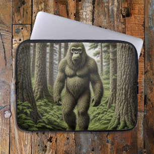 Bigfoot Wandelen door de Bossen Laptop Sleeve
