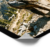 Bigfoot wandelen grappige sasquatch backpacken poster (Hoek)