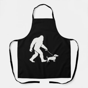 Bigfoot Wandelende Dachshund Grappige Wiener Dog V Schort