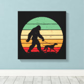 Bigfoot Wandelende Duitse Korthaar Pointer Hond Vi Canvas Afdruk (Insitu (Houten vloer))
