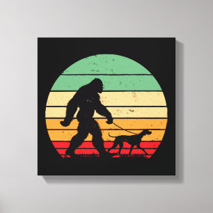 Bigfoot Wandelende Duitse Korthaar Pointer Hond Vi Canvas Afdruk