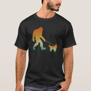 Bigfoot Wandelende Shih Tzu Grappige Sasquatch Hui T-shirt