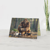 Bigfoot Wandelt de Hond Kaart (Achterkant)