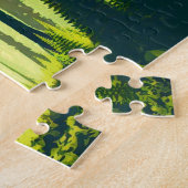 Bigfoot wandelt door het bos legpuzzel (Zijkant)