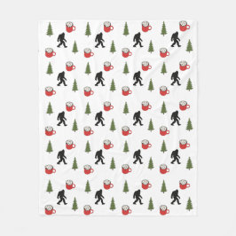 Bigfoot, warme cacao, pijnboom, buiten fleece deken