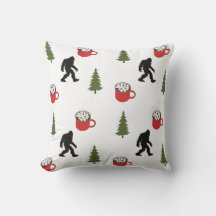 Bigfoot, warme cacao, pijnboom, buiten