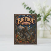 Bigfoot Washington Popcut-legenden Briefkaart (Staand voorkant)