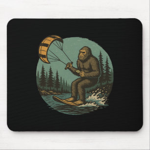 Bigfoot Water Paragliding Vintage Grappige Sasquat Muismat