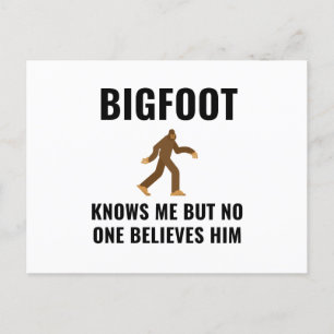 BIGFOOT WEET ME AANKONDIGINGSKAART
