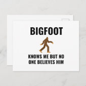 BIGFOOT WEET ME AANKONDIGINGSKAART (Voorkant / Achterkant)