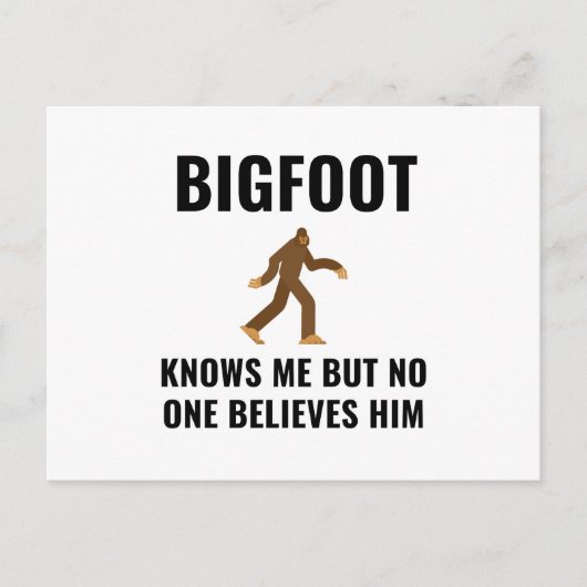 BIGFOOT WEET ME AANKONDIGINGSKAART (Voorkant)