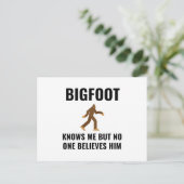 BIGFOOT WEET ME AANKONDIGINGSKAART (Staand voorkant)