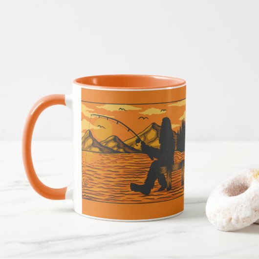 Bigfoot Weg Dok Vissen Sunset Lake Mok (Met donut)