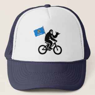 Bigfoot Wielrennen Oklahoma Vlag Trucker Pet