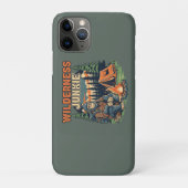 Bigfoot wildernis junkie retro ontwerp Case-Mate iPhone case (Achterkant)