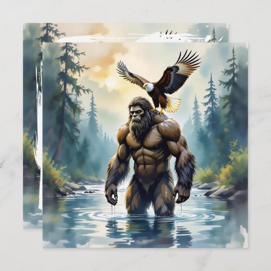 Bigfoot with an Eagle on his Shoulder  (Voorkant / Achterkant)
