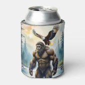 Bigfoot with an Eagle on his Shoulder Blikjeskoeler (Blikje Voorkant)