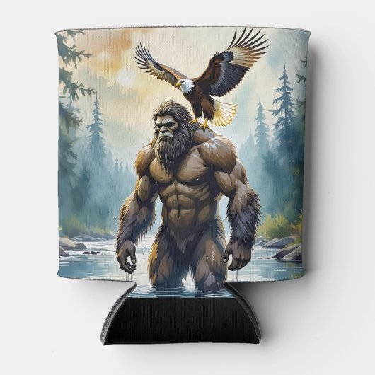 Bigfoot with an Eagle on his Shoulder Blikjeskoeler (Voorkant)