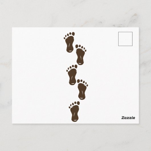 Bigfoot with an Eagle on his Shoulder Briefkaart (Achterkant)