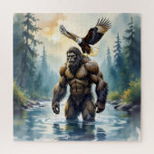 Bigfoot with an Eagle on his Shoulder Legpuzzel (Verticaal)