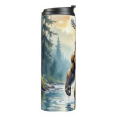 Bigfoot with an Eagle on his Shoulder Thermosbeker (Gedraaid links)