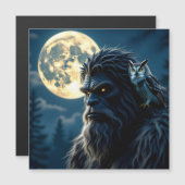Bigfoot with Glowing Eyes and Owl on his Shoulder (Voorkant / Achterkant)