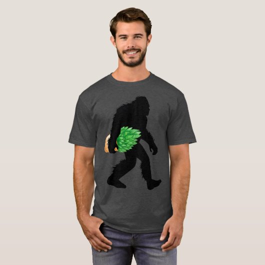 Bigfoot With Succulent Sasquatch Cactus Plant T-shirt (Voorkant volledig)