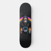 Bigfoot Wolf Kleurrijke Portal Persoonlijk Skateboard (Voorkant)