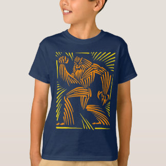 Bigfoot Woodcut Graphic - Kind T-shirt