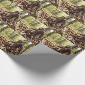 Bigfoot wrapppapier | Sasquatch Cadeaupapier (Hoek)