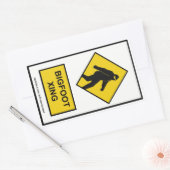 Bigfoot Xing (wit) Sticker (Envelop)