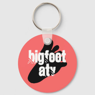 Bigfoot yeti sasquatch foot track sleutelhanger AT