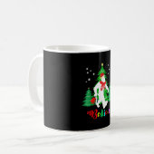 Bigfoot Yeti Sasquatch Kerstmis Geloof Kerstmis Koffiemok (Voorkant links)