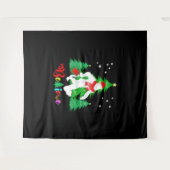 Bigfoot Yeti Sasquatch Kerstmis Geloof Kerstmis Wandkleed (Voorkant (horizontaal))