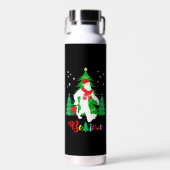 Bigfoot Yeti Sasquatch Kerstmis Geloof Kerstmis Waterfles (Voorkant)
