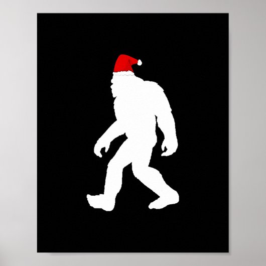 Bigfoot yeti sasquatch lelijke kerst trui t-shirt poster (Voorkant)