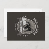 Bigfoot Yeti. Sasquatch. Retro, . Briefkaart (Voorkant / Achterkant)