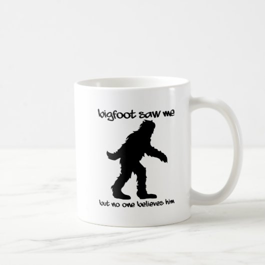 Bigfoot Zag Me Grappig Mokkel Koffiemok (Rechts)