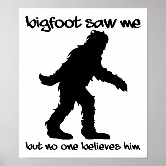 Bigfoot Zag Me Grappig Poster (Voorkant)